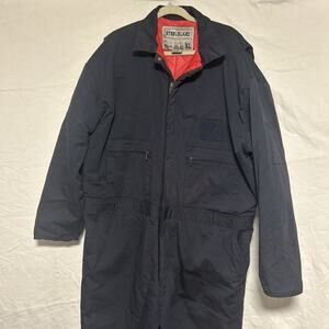 SteelGuard Virtually Indestructable Insulated Coveralls Navy Blue Size XL